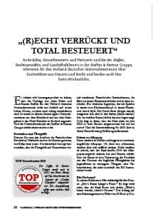Recht verrückt und total besteuert.